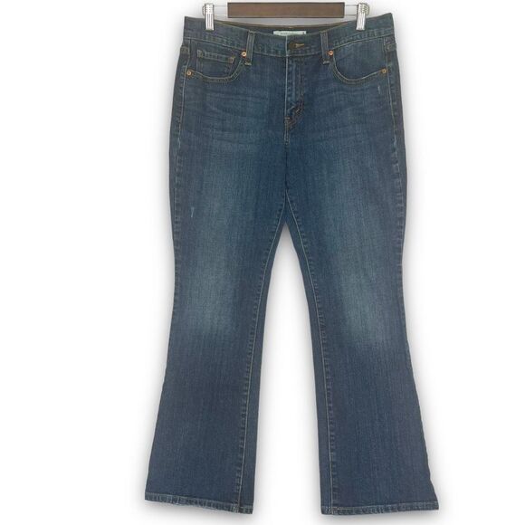 Levi's Denim - Levi's 515 Women's Dark Wash Flap Pockets Distressed Bootcut Denim Jeans Size 10